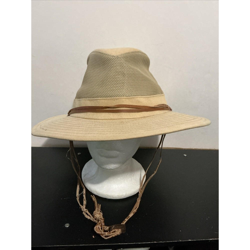 Dorfman Pacific Company DPC Authentic Handmade Hat 100% Cotton Safari Hat TAN